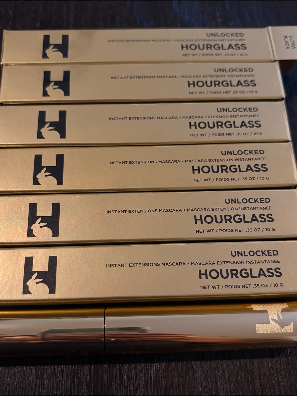 Hourglass Unlocked Instant Extensions Mascara -PACK OF 6 (full size )